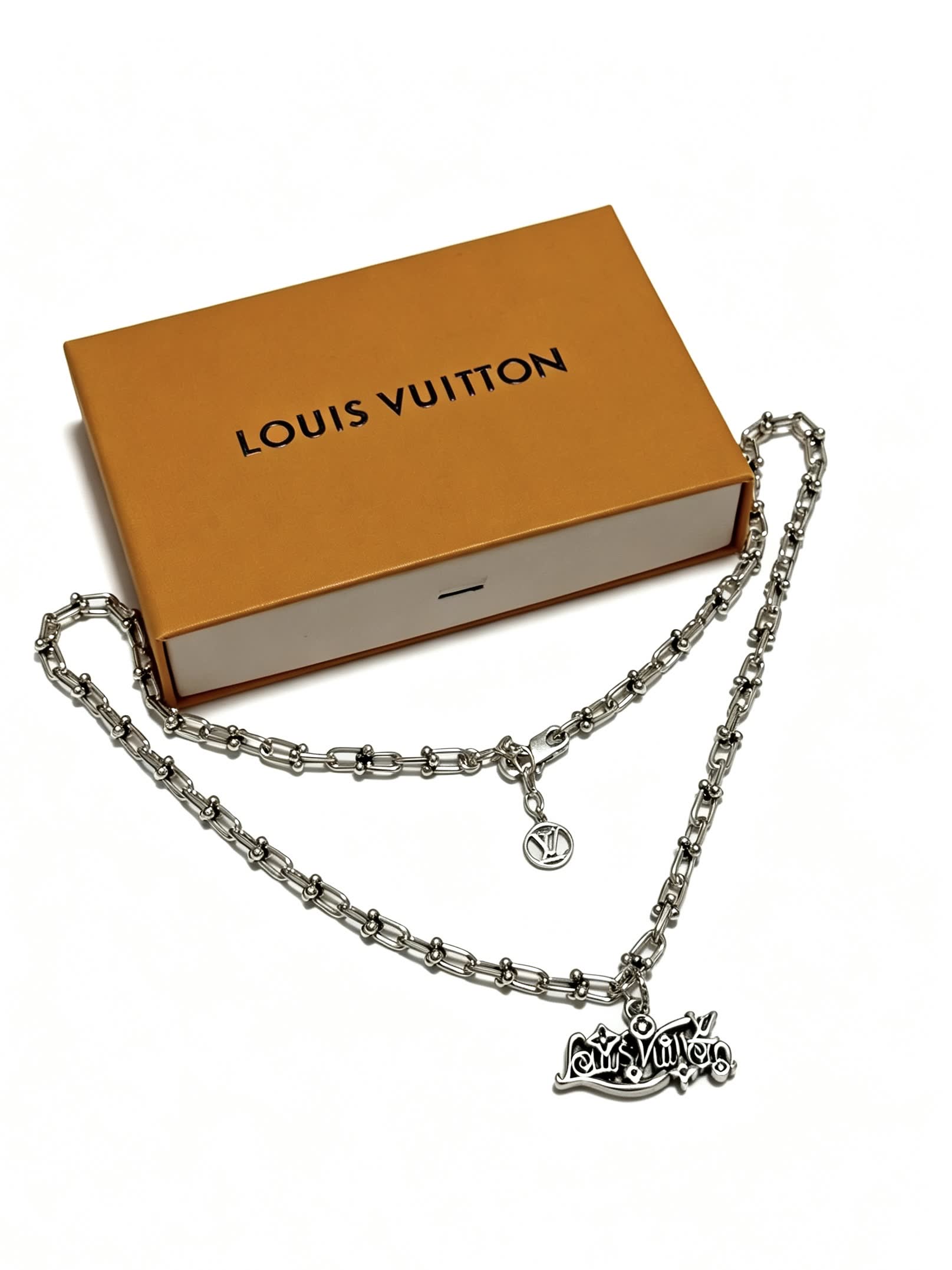 Louis Vuitton Silver Chain Necklace
